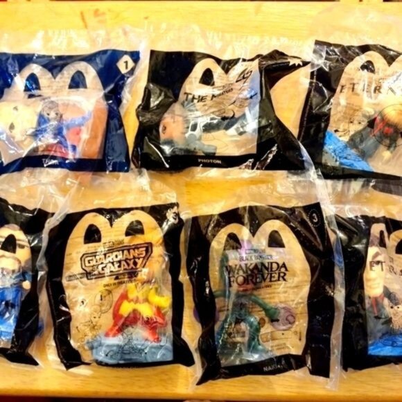 MCDONALD'S HAPPY MEAL TOYS-MARVEL- TOYS STUDIO -LOT OF 7.BRAND NEW -SEALED
